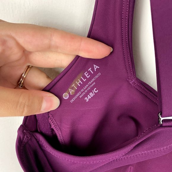 Athleta Tankini 34B/C Purple Swim Top EUC - Picture 3 of 3